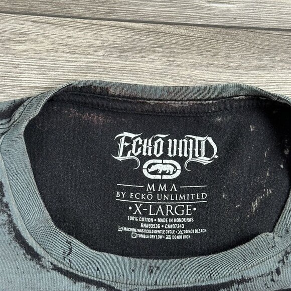 Crazy Y2K Ecko Unltd. MMA Cyber Grunge T Shirt - Picture 3 of 3